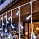 Linder Exclusiv Weihnachts-Regenlicht 120 LED Kaltweiß