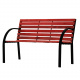 Linder Exclusiv Gartenbank 2-Sitzer Parkbank bis 150Kg mit Rückenlehnen Gartenmöbel Holzbank MC4410 122x80x60 cm