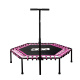 Aga FITNESS Trampolin 130 cm Rosa + Griff