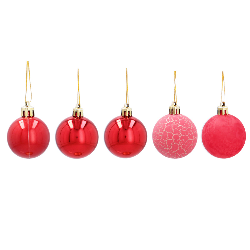 Aga Weihnachtskugeln MIX 4cm 20 Stück Rot
