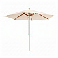 Linder Exclusiv Gartensonnenschirm mit Holzkonstruktion 250 cm Beige