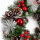 Aga Weihnachtskranz 36 cm rot mit Tannenzapfen