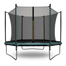 Aga SPORT FIT Trampolin 180 cm Dunkelgrün + inneres Schutznetz
