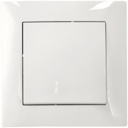 Jednopólový vypínač pod omítku, bílý