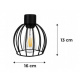 Závěsné stropní svítidlo LED dřevěný trám 3xE27 loft drátěná koule