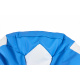 Aga Sitzsack Relaxationbag BALL XXXL Weiß - Hellblau + Fußstütze