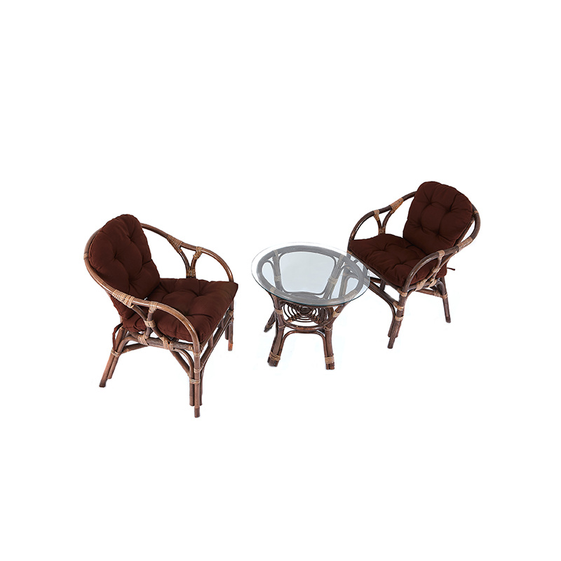 Aga Rattan-Garnitur SITA Choco Dunkelbraun