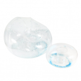 Aga Sessel aufblasbar mit Hocker DS2516, Sessel mit Sitzpuff  – bequem, Veloursoptik, leicht faltbar, für Garten & Zuhause, bis 120 kg