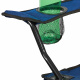 Linder Exclusiv Klappstuhl PO2431 – Campingstuhl & Angelstuhl mit Getränkehalter & Tragetasche, bis 120 kg Blau Faltbar Stuhl, Gartenstuhl
