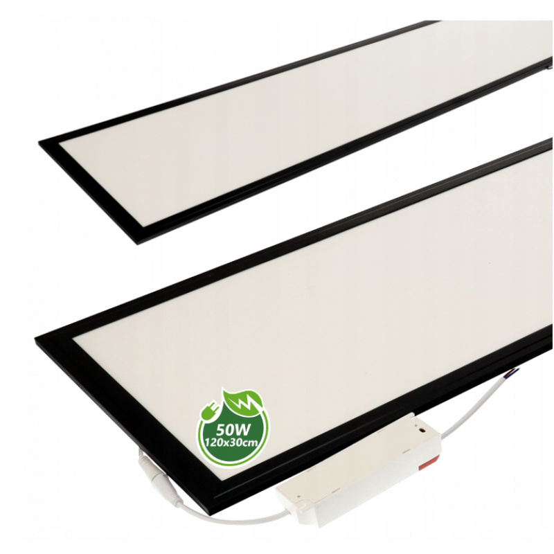 LED-Oberflächenpanel - 30x120 - 50W - schwarz - neutralweiß