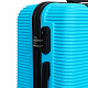 Aga Travel Kofferset, Reisekofferset MR4651 Hellblau, Hartschalenkoffer, Doppeltragegriff mit Zahlenschloss, Trolley Reisekoffer 3tgl 4 Rollen Reisekoffer