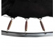Aga SPORT FIT Trampolin 244 cm 8 ft Schwarz + inneres Schutznetz + Leiter