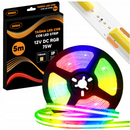 LED pásek RGB COB 12V - 450D - 15W/m -IP20 - 5m