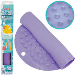 Tuban Antypoślizgowa mata kąpielowa Tubi fioletowa 70x35cm ZA5974 uniwersalny