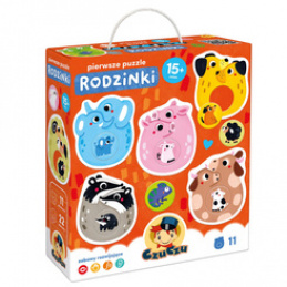 CzuCzu Pierwsze puzzle Rodzinki 15m+ ZA6102 uniwersalny