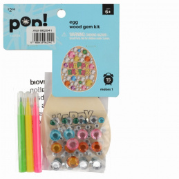Zestaw kreatywny wielkanocny drewniane jajo