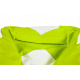 Aga Sitzsack Relaxationbag BALL XXXL Weiß - Hellgrün + Fußstütze