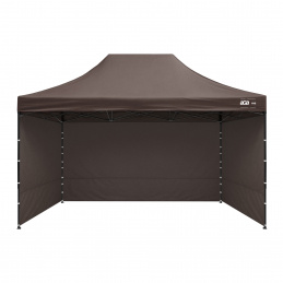 Aga Pavillon, Pop-up-Pavillon, Partyzelte, Faltpavillon  3x4,5m Braun