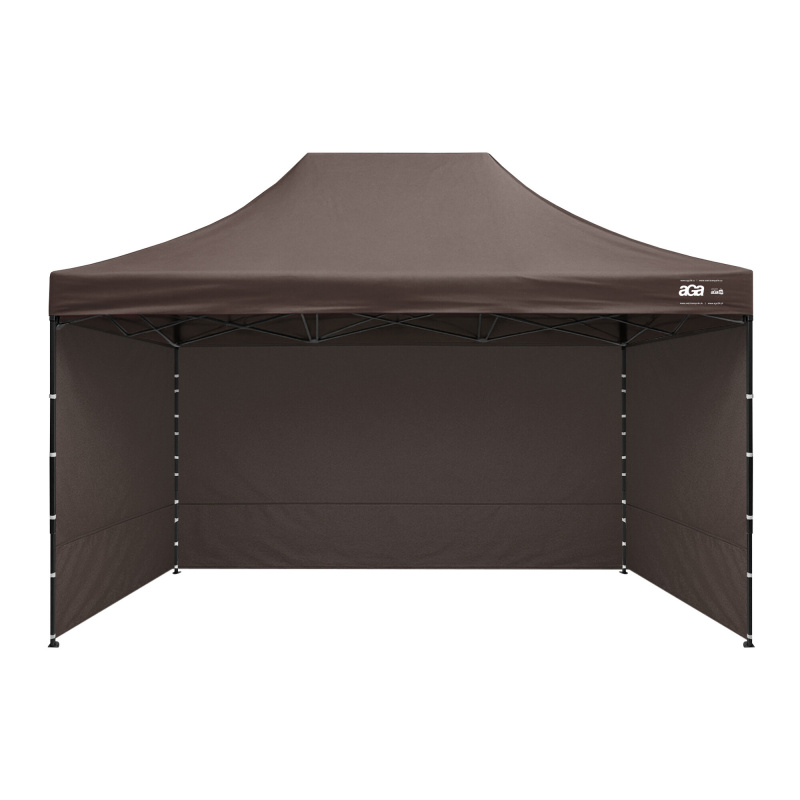 Aga Pavillon, Pop-up-Pavillon, Partyzelte, Faltpavillon  3x4,5m Braun