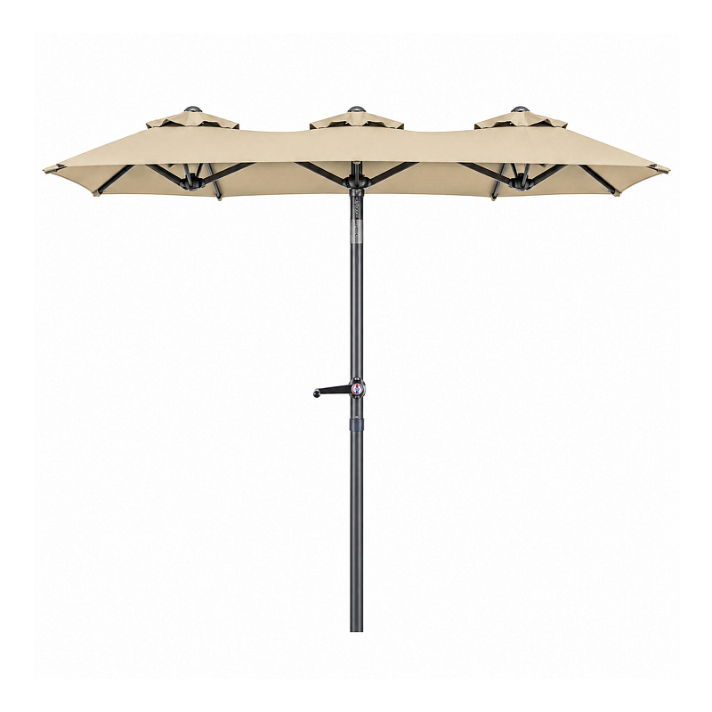 Linder Exclusiv Gartensonnenschirm 300x150x220 cm Beige