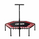 Aga FITNESS Trampolin 130 cm Rot + Griff