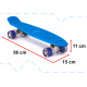 Aga Frisbee Skateboard LED Räder blau