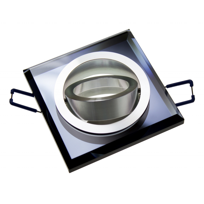BERGE abgehängter Deckenstrahler  Pendelleuchte Deckenleuchte  BRG71001 - Glas - quadratisch - schwarz