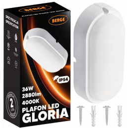 Přisazené stropní LED svítidlo 36W - neutrální bílá