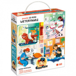 CzuCzu Puzzle Co robi Weterynarz 60 elementów 4+ ZA6101 uniwersalny