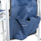 Aga Campingstuhl mit Tisch & Seitentasche Dunkelblau  – Faltbarer Regiestuhl mit Armlehnen, Aluminiumgestell, bis 100 kg, für Outdoor, Angeln & Garten