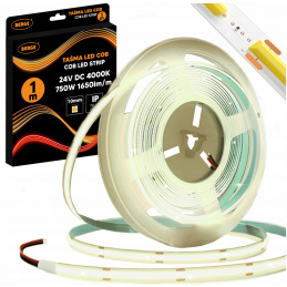 LED pásek COB Neon 24V - 528D - 15W/m - IP20 - 1650lm - 1m - neutrální barva