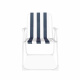 Linder Exclusiv Sessel PO2600SB Dunkelblau mit Streifen