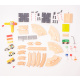 Aga4Kids Holz-Eisenbahnset 36 Teile DS5642