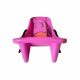 Aga Kinder Schlitten  DS495 Rosa, Kinderschlitten aus Kunststoff, Stabiler Schneebob, Rodelschlitten für Kinder