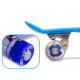 Aga Frisbee Skateboard LED Räder blau