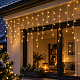 Linder Exclusiv Weihnachtsbeleuchtung Regen 160 LED Warmweiß
