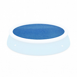 Bestway Poolabdeckung rund Ø 244 cm, Solarplane, Poolheizung, 2in1 Poolplane für Sommer und Winter, 58060