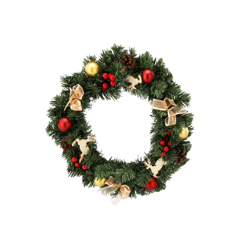 Aga Weihnachtskranz 40 cm Rot-Gold
