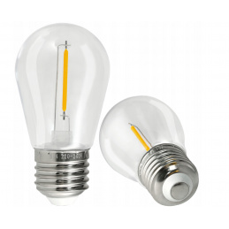 LED žárovka pro girlandy E27 - 1W  - teplá bílá