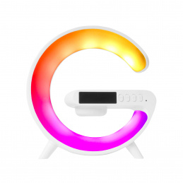 Aga RGB LED Lampe 5in1 mit kabellosem Ladegerät Weiß