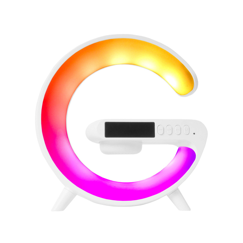 Aga RGB LED Lampe 5in1 mit kabellosem Ladegerät Weiß