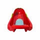 Aga Kinder Schlitten DS497 Frosch, Hochwertige Kinderschlitten mit Bremsen, stabile und schöne Schlitten aus Kunststoff mit Frosch