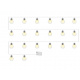 LED-Lichterkette Glühbirnen warmweiß 20Stk ISO 8623