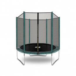 Aga SPORT TOP Trampolin 180 cm Dunkelgrün + Schutznetz