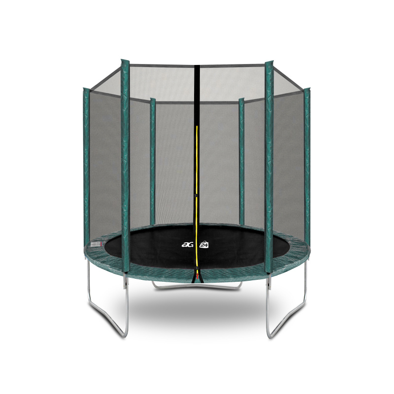 Aga SPORT TOP Trampolin 180 cm 6 ft Dunkelgrün + Schutznetz