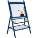 Aga4Kids Doppelseitige Kindertafel mit Papierrolle BIG BLUE MRDB07