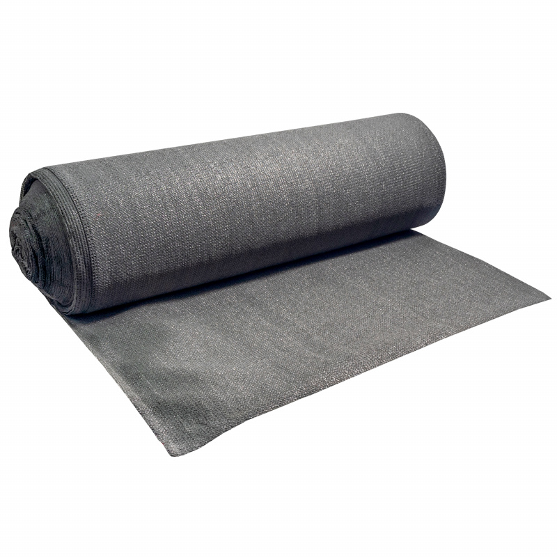 Aga Zaunblende, Sichtschutz 1,5x50 m Grau, 130g/m² HDPE und PP, Schattiernetz, UV Schutz wetterbeständiges