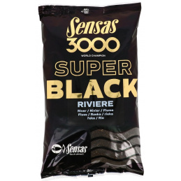 Sensas Grundfutter 3000 Super Black River 1kg