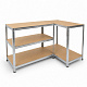 Linder Exclusiv Steckregal, Werkstattregal,Schwerlastregal, Lagerregal, Metallregal 180x100x60 cm
