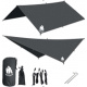 Stříška plachtového stanu nad houpací sítí 300 cm černá